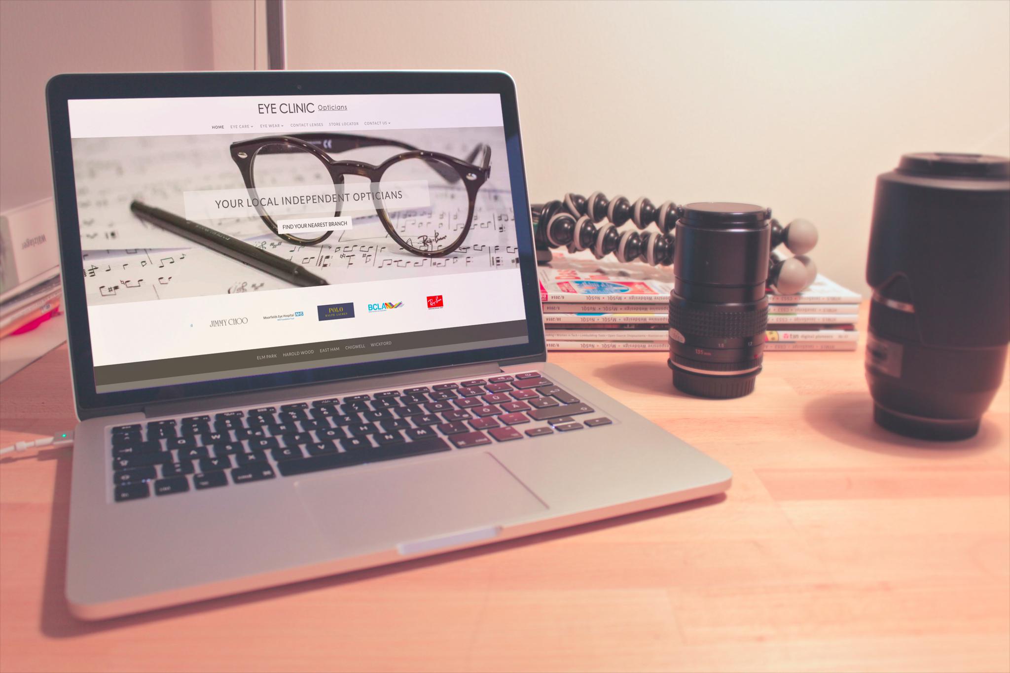 Eye Clinic Opticians desktop view