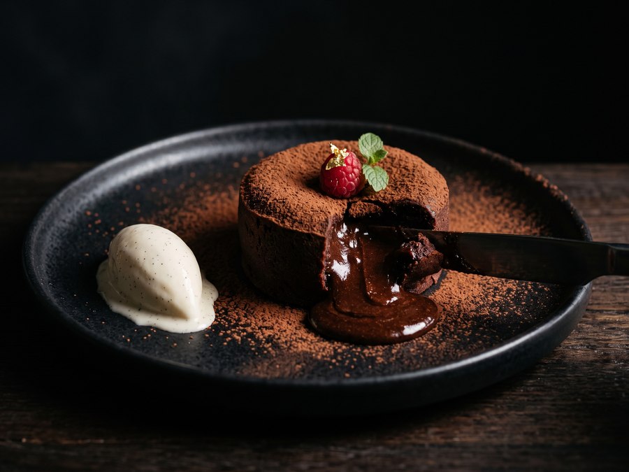 Dark chocolate fondant